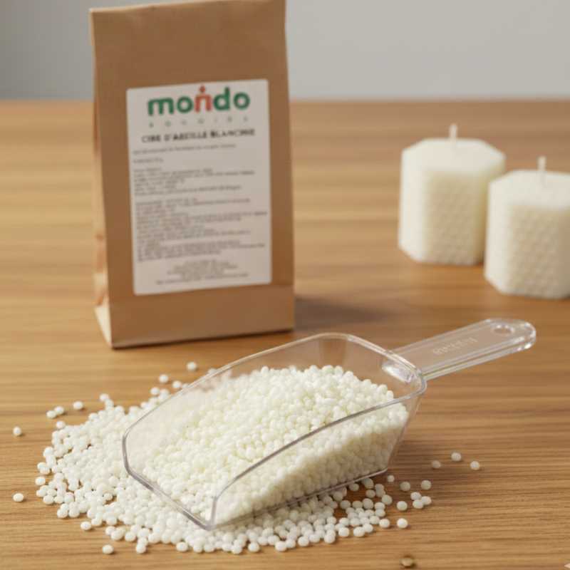 Cire Abeille Blanchie Bougies 100% vierge - MONDO BOUGIES