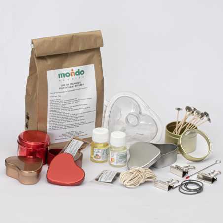 Kit Bougies Saint-Valentin DIY | Mondo Bougies