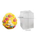 Moule en silicone Oeuf de Pâques Déco Lapin et Oeufs