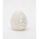 Moule en silicone Oeuf de Pâques déco Lapin et fleurs