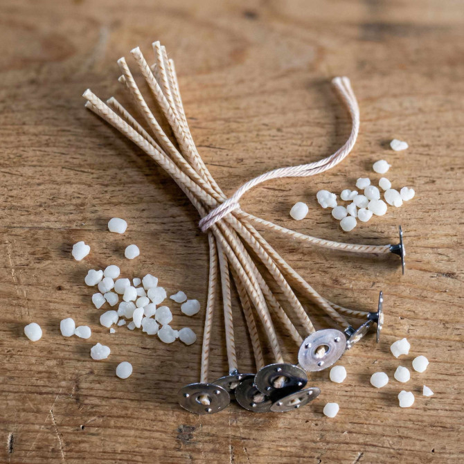 Mèches pour cire de soja, N. 8 - long. 140 mm