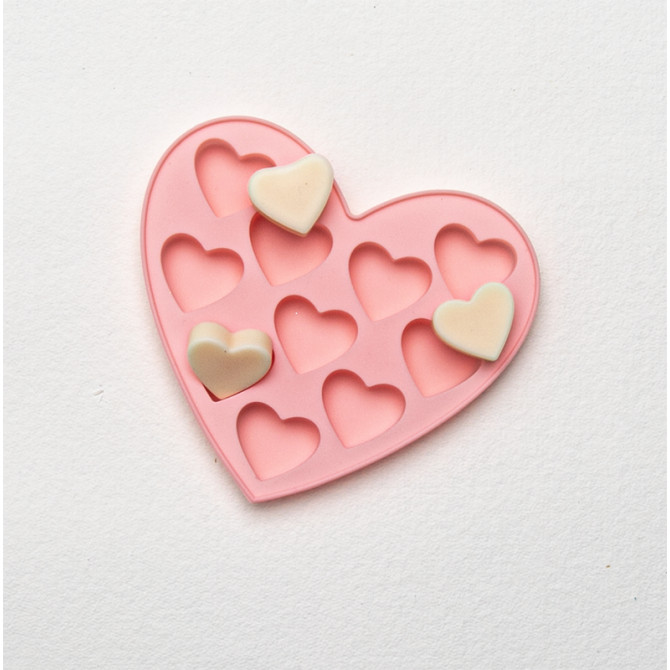 Moule en Silicone pour bougies et fondants jolis coeur - MONDO BOUGIES
