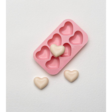 Moule en Silicone pour bougies et fondants coeur mm - MONDO BOUGIES