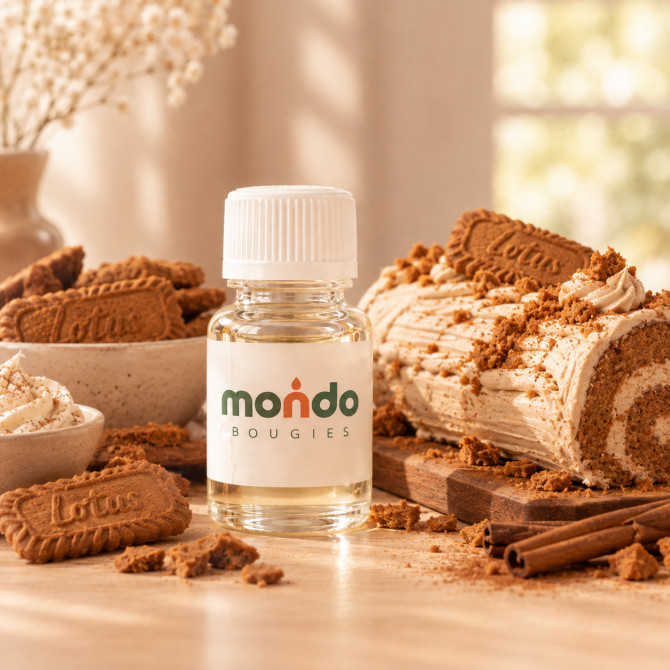 Parfum Bûche aux Speculoos Bougies - MONDO BOUGIES