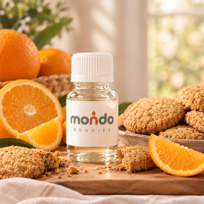 Parfum Biscuit à l'Orange Bougies - MONDO BOUGIES