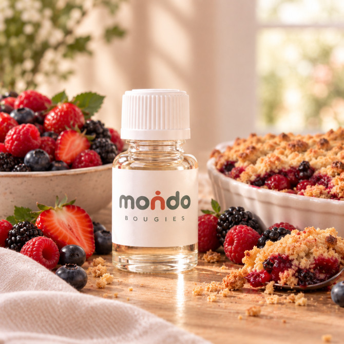 Parfum Crumble Fruits Rouges Bougies - MONDO BOUGIES