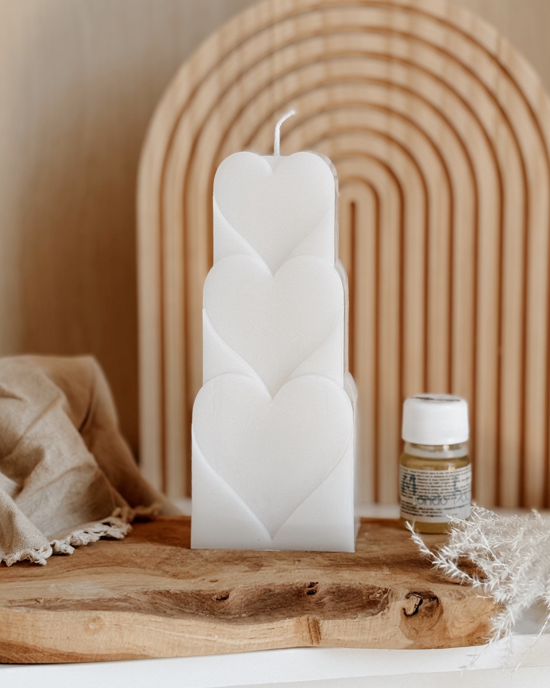 Woman with skin care products