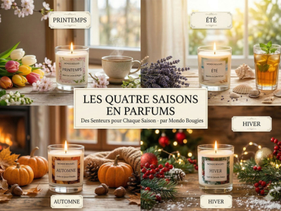 Les senteurs idéales pour l’hiver, le printemps, l’été et l’automne